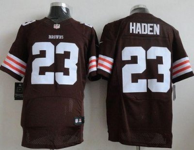 Jerseys Factory Cheap Nike Browns #23 Joe Haden Brown Team Color