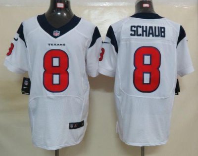Jerseys Factory Cheap Nike Texans #8 Matt Schaub White Men's Emb