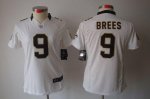 Jerseys Factory Cheap Nike Saints #9 Drew Brees White Women's Em