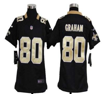 Jerseys Factory Cheap Nike Saints #80 Jimmy Graham Black Team Co