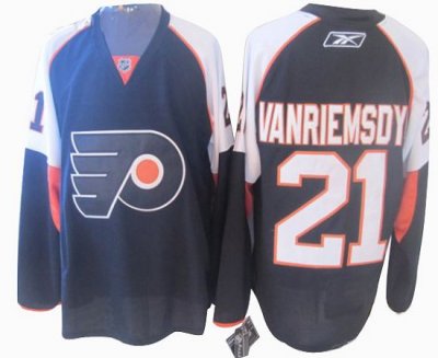 Jerseys Factory Cheap Flyers #21 James Van Riemsdyk Black Embroi
