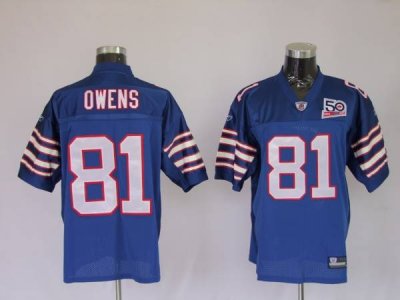 Jerseys Factory Cheap Bills #81 Terrell Owens Baby Blue Team 50t
