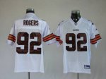 Jerseys Factory Cheap Browns #92 Shaun Rogers White Stitched NFL