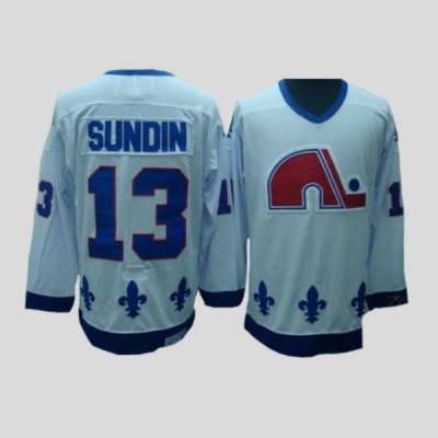 Jerseys Factory Cheap Nordiques #13 Mats Sundin Embroidered CCM