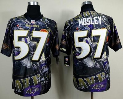 Jerseys Factory Cheap Nike Ravens #57 C.J. Mosley Team Color Men