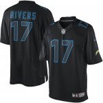 Jerseys Factory Cheap Nike Chargers #17 Philip Rivers Black Men'