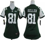 Jerseys Factory Cheap Nike Jets #81 Dustin Keller Green Team Col