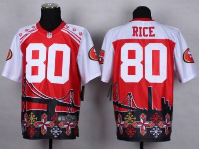Jerseys Factory Cheap Nike 49ers #80 Jerry Rice Red Men's Stitch
