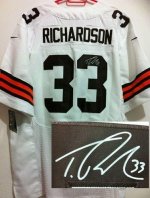 Jerseys Factory Cheap Nike Browns #33 Trent Richardson White Men