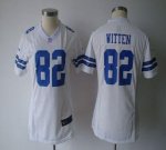 Jerseys Factory Cheap Nike Cowboys #82 Jason Witten White Women'