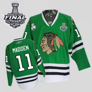 Jerseys Factory Cheap Blackhawks #11 John Madden Embroidered Gre