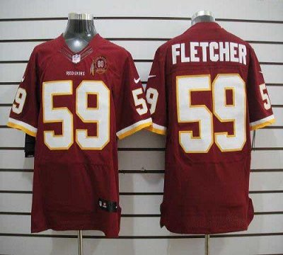 Jerseys Factory Cheap Nike Redskins #59 London Fletcher Burgundy