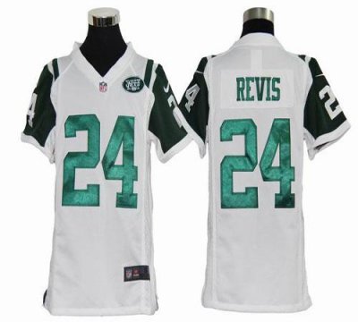 Jerseys Factory Cheap Nike Jets #24 Darrelle Revis White Youth E