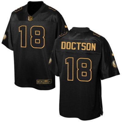 Jerseys Factory Cheap Nike Redskins #18 Josh Doctson Black Men's