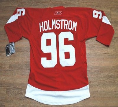 Jerseys Factory Cheap Red Wings 96 Tomas Holmstrom Embroidered R
