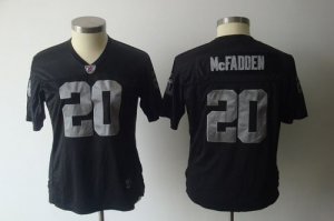 Jerseys Factory Cheap Raiders #20 Darren McFadden Black Women's