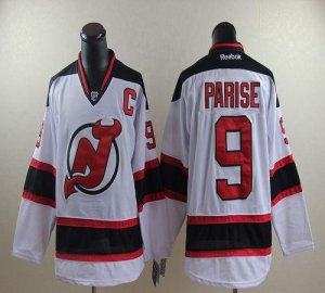Jerseys Factory Cheap Devils #9 Zach Parise White Embroidered NH
