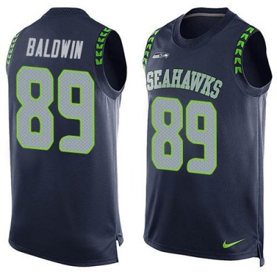 Jerseys Factory Cheap Nike Seahawks #89 Doug Baldwin Steel Blue