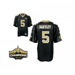 Jerseys Factory Cheap Saints #5 Garrett Hartley Black Super Bowl