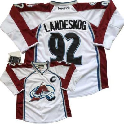Jerseys Factory Cheap Avalanche #92 Gabriel Landeskog White Road