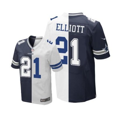 Jerseys Factory Cheap Nike Cowboys #21 Ezekiel Elliott Navy Blue
