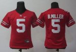 Jerseys Factory Cheap Buckeyes #5 Braxton Miller Red Women's Emb