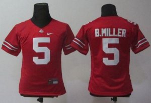Jerseys Factory Cheap Buckeyes #5 Braxton Miller Red Women's Emb