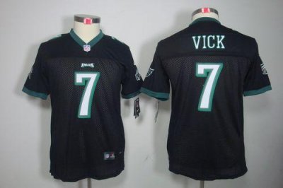 Jerseys Factory Cheap Nike Eagles #7 Michael Vick Black Alternat