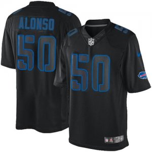 Jerseys Factory Cheap Nike Bills #50 Kiko Alonso Black Men's Sti