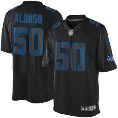 Jerseys Factory Cheap Nike Bills #50 Kiko Alonso Black Men's Sti