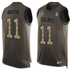 Jerseys Factory Cheap Nike Rams #11 Tavon Austin Green Men's Sti