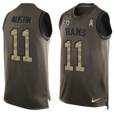 Jerseys Factory Cheap Nike Rams #11 Tavon Austin Green Men's Sti