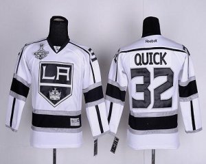 Jerseys Factory Cheap Kings #32 Jonathan Quick White Road 2012 S