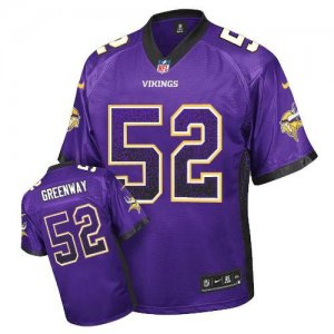 Jerseys Factory Cheap Nike Vikings #52 Chad Greenway Purple Team
