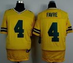 Jerseys Factory Cheap Nike Packers #4 Brett Favre Yellow Alterna