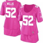 Jerseys Factory Cheap Nike 49ers #52 Patrick Willis Pink Women's
