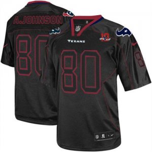 Jerseys Factory Cheap Nike Texans #80 Andre Johnson Lights Out B