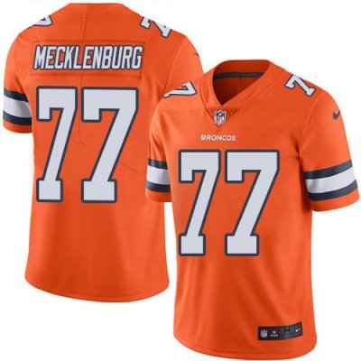 Jerseys Factory Cheap Nike Broncos #77 Karl Mecklenburg Orange M