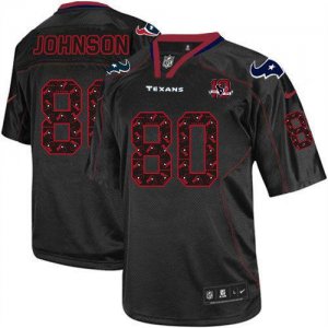 Jerseys Factory Cheap Nike Texans #80 Andre Johnson New Lights O