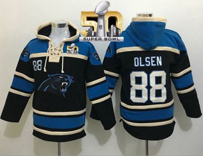 Jerseys Factory Cheap Nike Panthers #88 Greg Olsen Black Super B