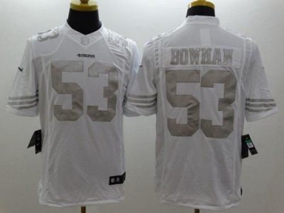 Jerseys Factory Cheap Nike 49ers #53 NaVorro Bowman White Men's