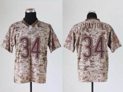 Jerseys Factory Cheap Nike Bears #34 Walter Payton Camo USMC Men