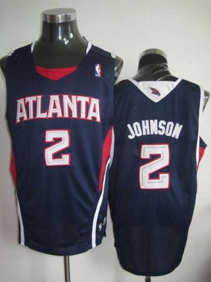 Jerseys Factory Cheap Hawks #2 Joe Johnson Embroidered Blue NBA - Click Image to Close