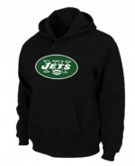 Jerseys Factory Cheap New York Jets Logo Pullover Hoodie Black