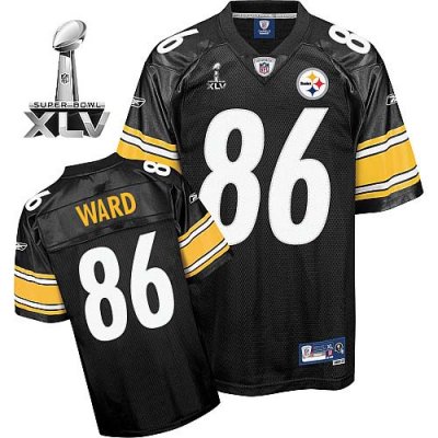 Jerseys Factory Cheap Steelers #86 Hines Ward Black Super Bowl X