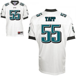 Jerseys Factory Cheap Nike Eagles #55 Darryl Tapp White Stitched