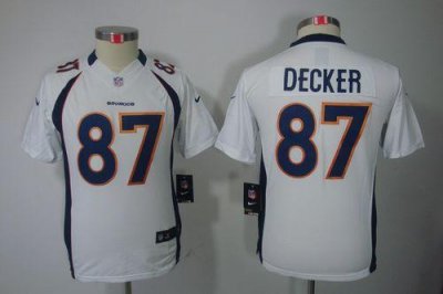 Jerseys Factory Cheap Nike Broncos #87 Eric Decker White Youth E