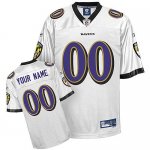 Jerseys Factory Cheap Ravens Personalized Authentic White NFL Je
