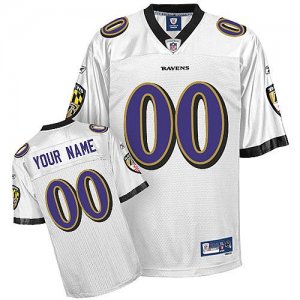 Jerseys Factory Cheap Ravens Personalized Authentic White NFL Je