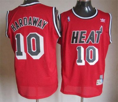 Jerseys Factory Cheap Heat #10 Tim Hardaway Red Throwback Embroi